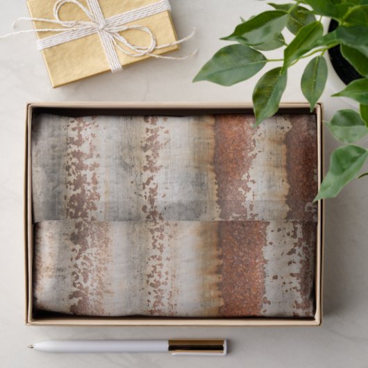 Rusty Metal Achtergrond Tissuepapier (Geschenk)