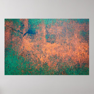 Rusty metal bord achtergrond textuur. Staal bord Poster