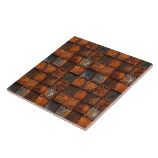 Rusty Metal Ceramic Tegel Tegeltje (Zijkant)