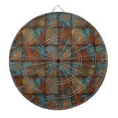 Rusty Metal Dartboard Dartbord (Voorkant)