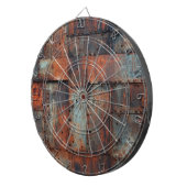 Rusty Metal Dartboard Dartbord (Voorkant Rechts)