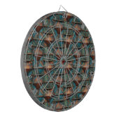 Rusty Metal Dartboard Dartbord (Voorkant Links)