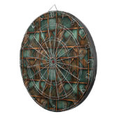 Rusty Metal Dartboard Dartbord (Voorkant Rechts)