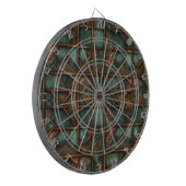 Rusty Metal Dartboard Dartbord (Voorkant Links)
