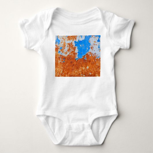 Rusty Metal: Grunge texturen patroon Romper (Voorkant)