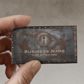  Rusty Metal Handyman Repair Contractor Visitekaartje