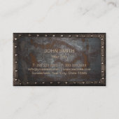  Rusty Metal Handyman Repair Contractor Visitekaartje (Achterkant)