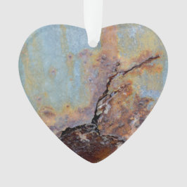 Rusty Metal Heart Ornament