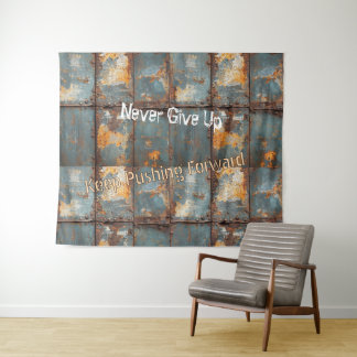 Rusty Metal Industrial 2 Text Wandkleed