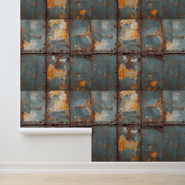Rusty Metal Industrial  Behang (Applicatie)