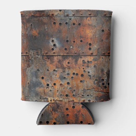 Rusty Metal Koelbox Blikjeskoeler (Voorkant)