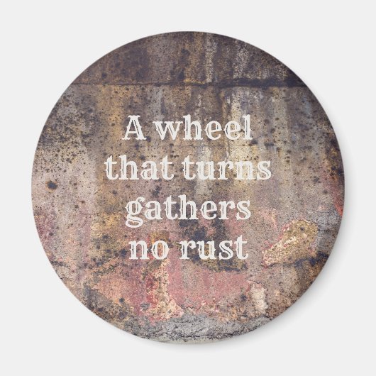 Rusty metal magneet (Voorkant)