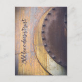 Rusty metal-object briefkaart (Voorkant)