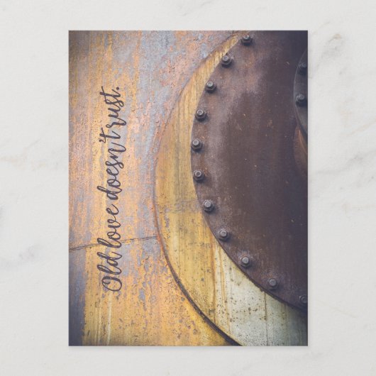 Rusty metal-object briefkaart (Voorkant)