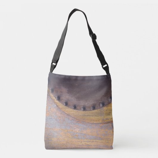 Rusty metal-object crossbody tas (Achterkant)
