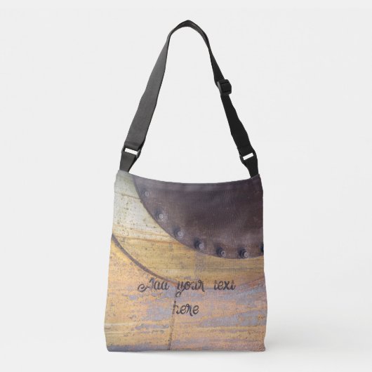 Rusty metal-object crossbody tas (Voorkant)