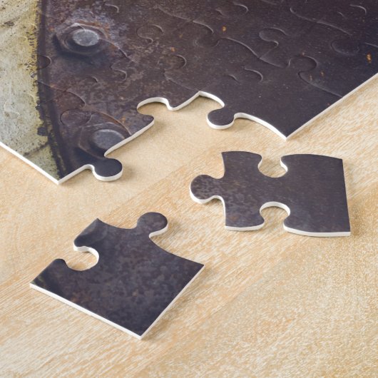 Rusty metal-object legpuzzel (Zijkant)