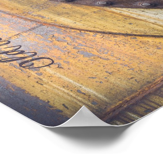 Rusty metal-object poster (Hoek)