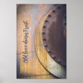 Rusty metal-object poster (Voorkant)