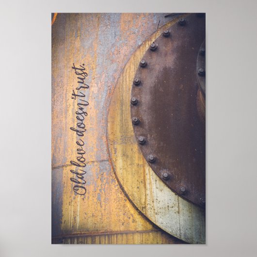 Rusty metal-object poster (Voorkant)