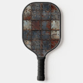 Rusty Metal Pickleball Paddle (Achterkant)