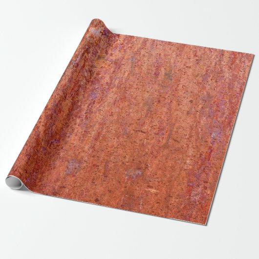 Rusty metal plate etched by corrosionabstract, cadeaupapier (Uitgerold)