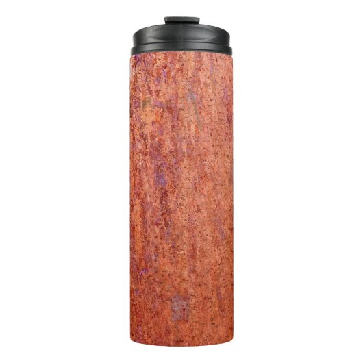 Rusty metal plate etched by corrosionabstract, thermosbeker (Voorkant)