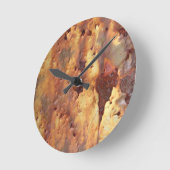 Rusty Metal Ronde Klok (Hoek)