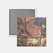 Rusty Metal Siding Old Industrial Building Magnet (Voorkant / Achterkant)