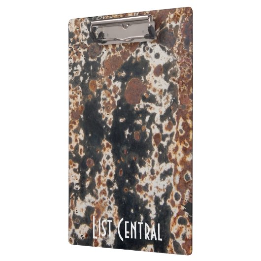 Rusty Metal Steampunk Background Sjabloon Klembord (Links)