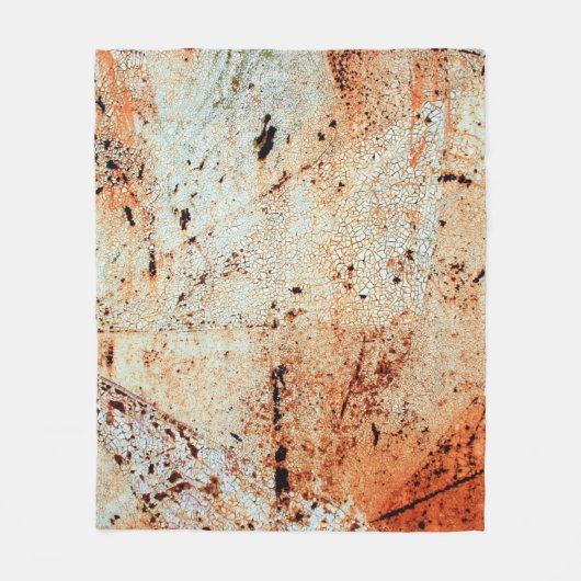 Rusty metal surfaceabstract, aging, home decor, bu fleece deken (Voorkant)