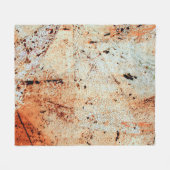 Rusty metal surfaceabstract, aging, home decor, bu fleece deken (Voorkant (Horizontaal))