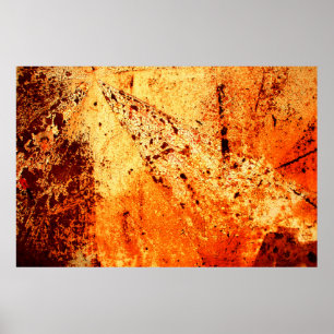 Rusty metal surfaceabstract, aging, home decor, bu poster