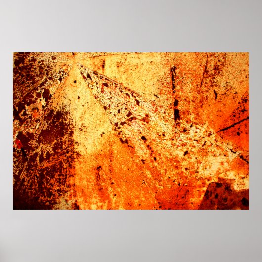 Rusty metal surfaceabstract, aging, home decor, bu poster (Voorkant)