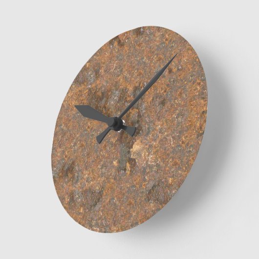 Rusty Metal Texture Ronde Klok (Hoek)