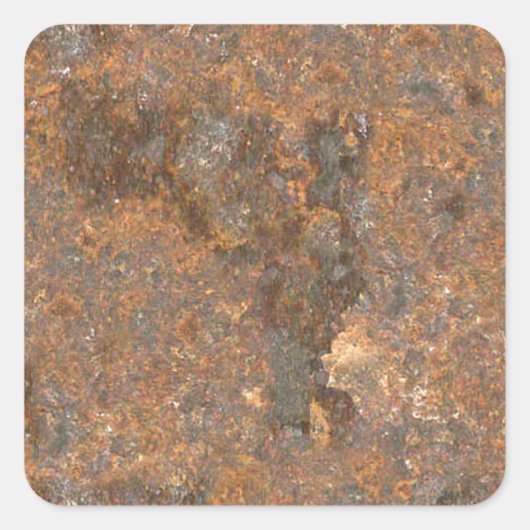 Rusty Metal Texture Vierkante Sticker (Voorkant)