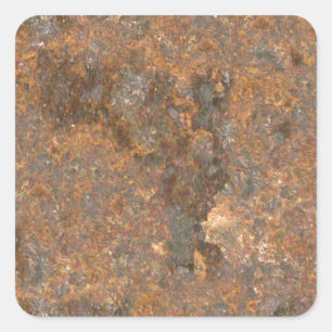 Rusty Metal Texture Vierkante Sticker