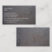 Rusty Metal Texture Visitekaartje (Voorkant / Achterkant)