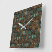 Rusty Metal Wall Clock Vierkante Klok (Hoek)