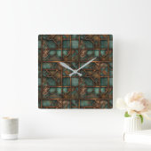Rusty Metal Wall Clock Vierkante Klok (Huis)
