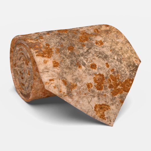 Rusty Metallic Corrosion Stropdas (Opgerold)