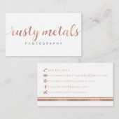 Rusty Metals Custom Visitekaartjes (Voorkant / Achterkant)