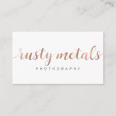 Rusty Metals Custom Visitekaartjes (Voorkant)