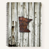 Rusty Minnesota Shape Notitieboek (Voorkant)