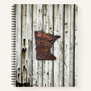 Rusty Minnesota Shape Notitieboek
