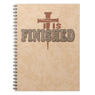 Rusty Nails Cross of Christ Christelijk Design Notitieboek