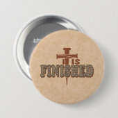 Rusty Nails Cross of Christ Christelijk Design Ronde Button 7,6 Cm (Voorkant /achterkant)