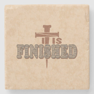 Rusty Nails Cross of Christ Christelijk Design Stenen Onderzetter