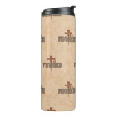 Rusty Nails Cross of Christ Christelijk Design Thermosbeker (Gedraaid links)