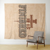 Rusty Nails Cross of Christ Christelijk Design Wandkleed (In Situ (horizontaal))